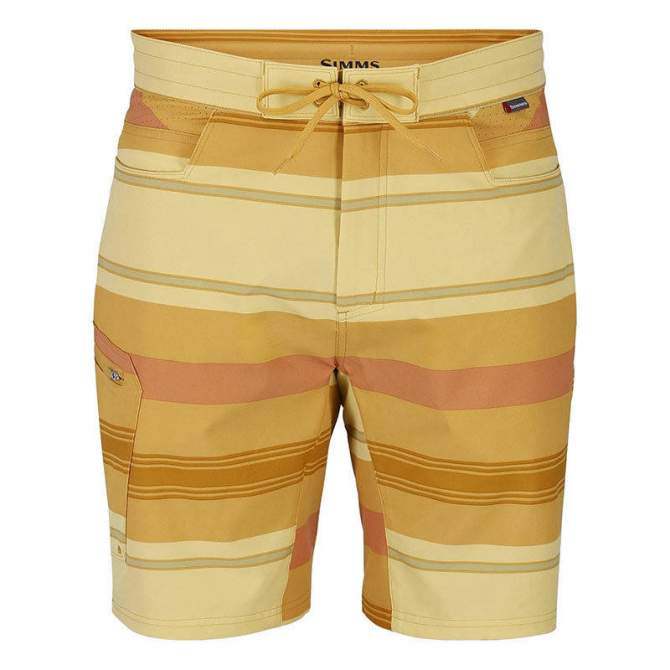 Simms Seamount Board Shorts, Baltic Amber Stripe