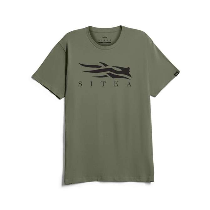Sitka Icon Tee, Olive Green