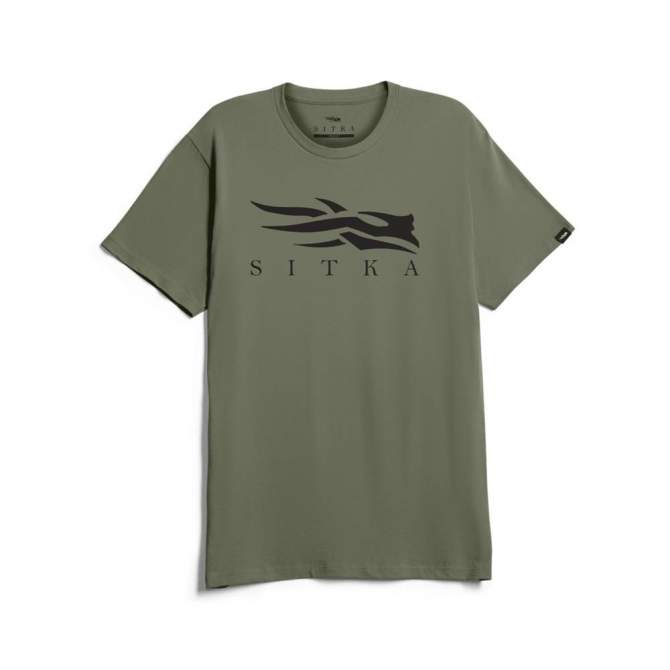 Sitka Icon Tee, Olive Green