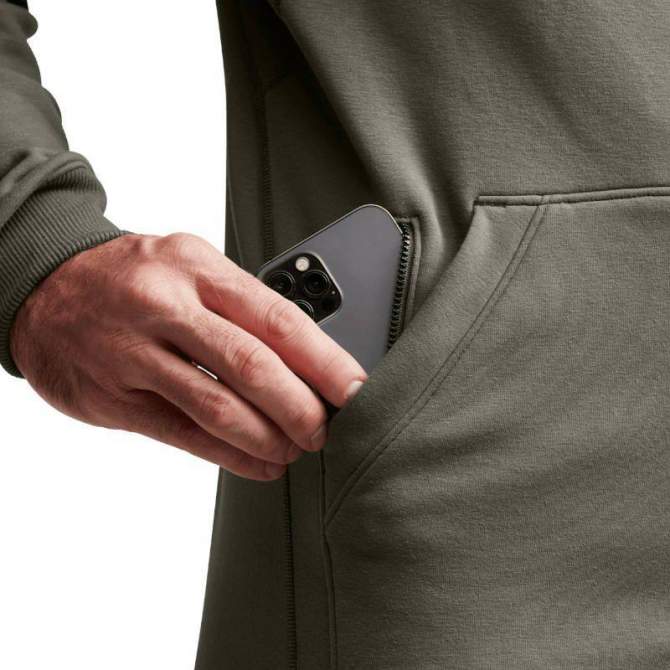 Sitka Essential Full Zip Hoody, Oak