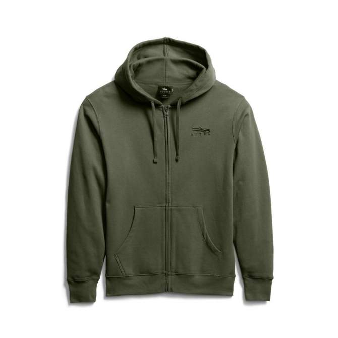 Sitka Icon Classic Full Zip Hoody, Olive Green