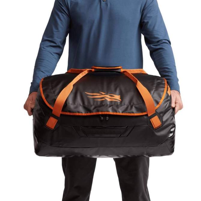 Sitka Drifter Dufflie 75, Black Orange