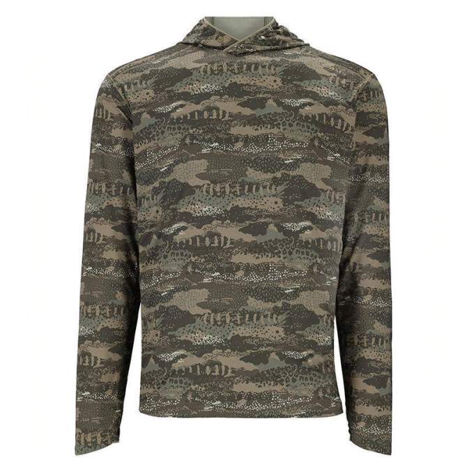 Термофутболка Simms Bugstopper Solarflex Hoody, Shroud Loden