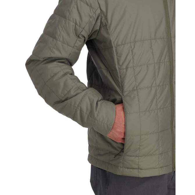 Simms Fall Run Insulated Hoody, Smokey Olive