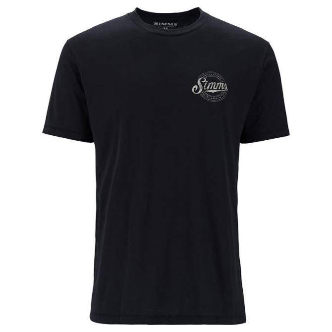 Simms Circle Lockup T-Shirt, Black