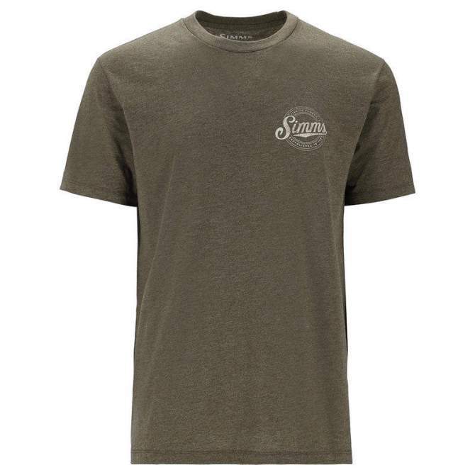 Simms Circle Lockup T-Shirt, Military Heather