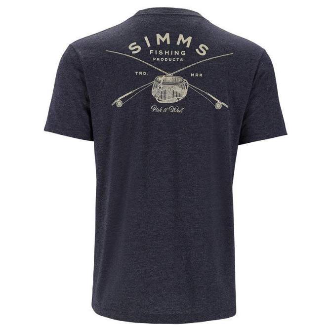 Simms Classic Tackle T-Shirt, Navy Heather