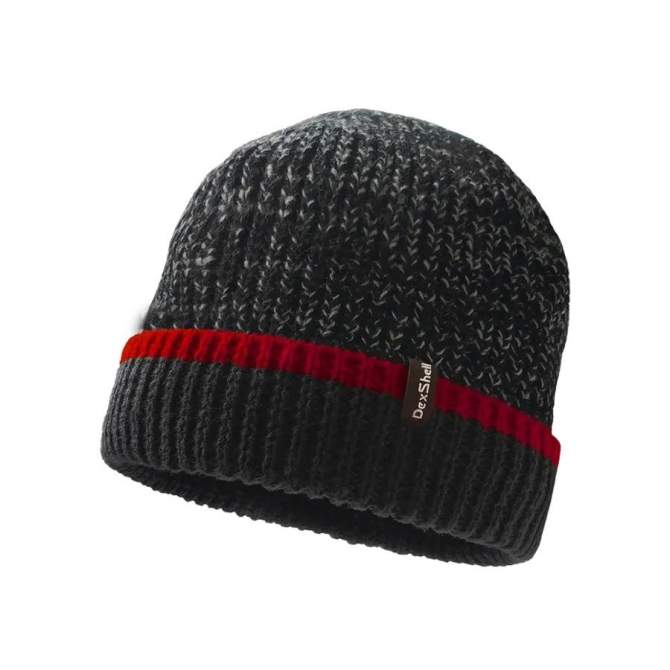 Dexshell Cuffed Beanie чёрный/красный