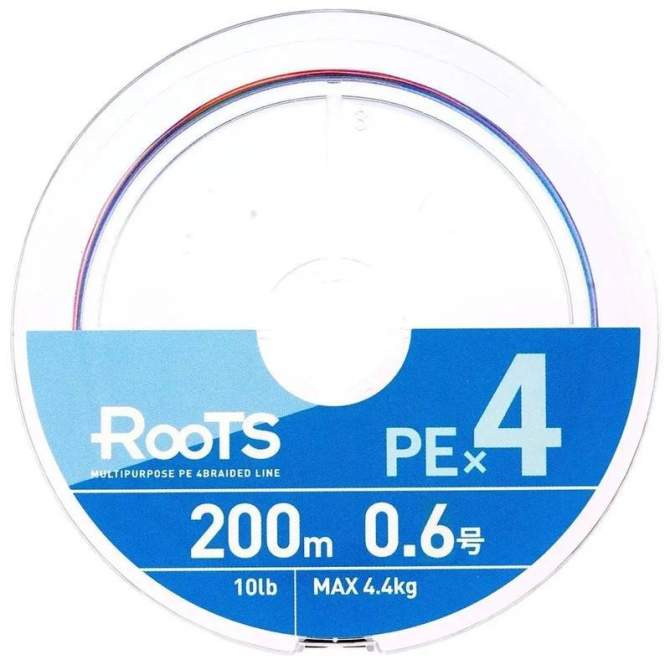 GOSEN Roots PE×4 200m #0.6 PE, Multicolor
