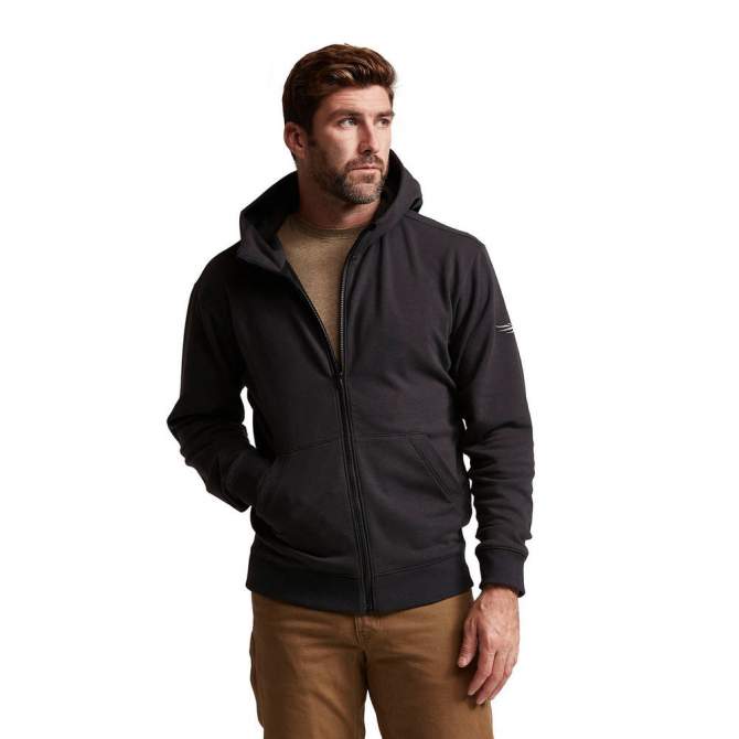 Sitka Essential Full Zip Hoody, Sitka Black