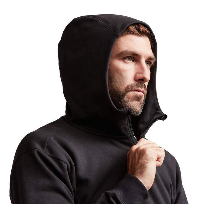 Sitka Essential Full Zip Hoody, Sitka Black