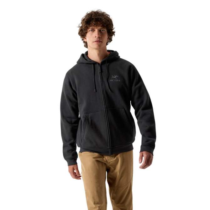 Arcteryx EMBLEM FLEECE FULL ZIP HOODY,  Black