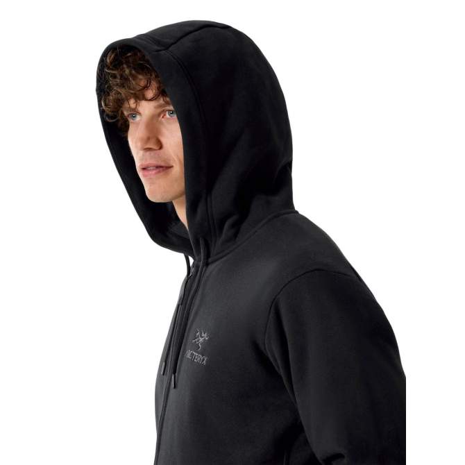 Arcteryx EMBLEM FLEECE FULL ZIP HOODY,  Black