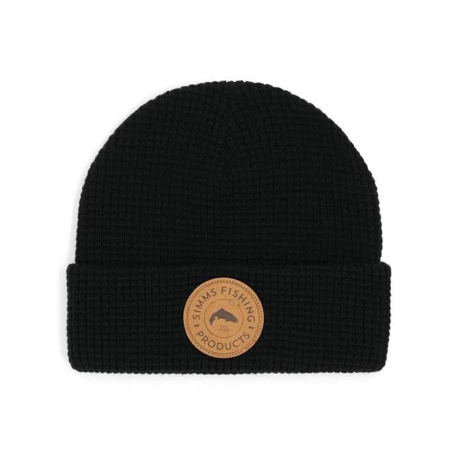 Simms Everyday Waffle Knit Beanie, Black