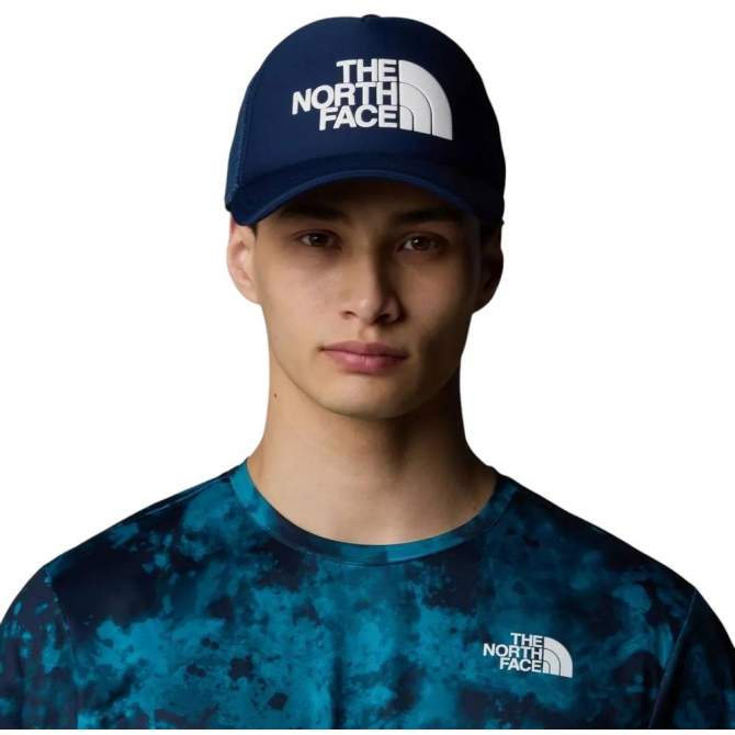 The North Face Logo Trucker Cap, Summit Navy