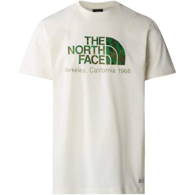 The North Face Berkeley California SS Tee- In Scrap Mat, White Dune Optic Emerald