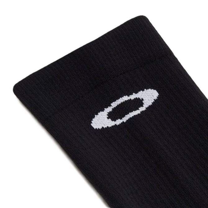 OAKLEY RIBBED ELLIPSE LONG SOCKS, Blackout