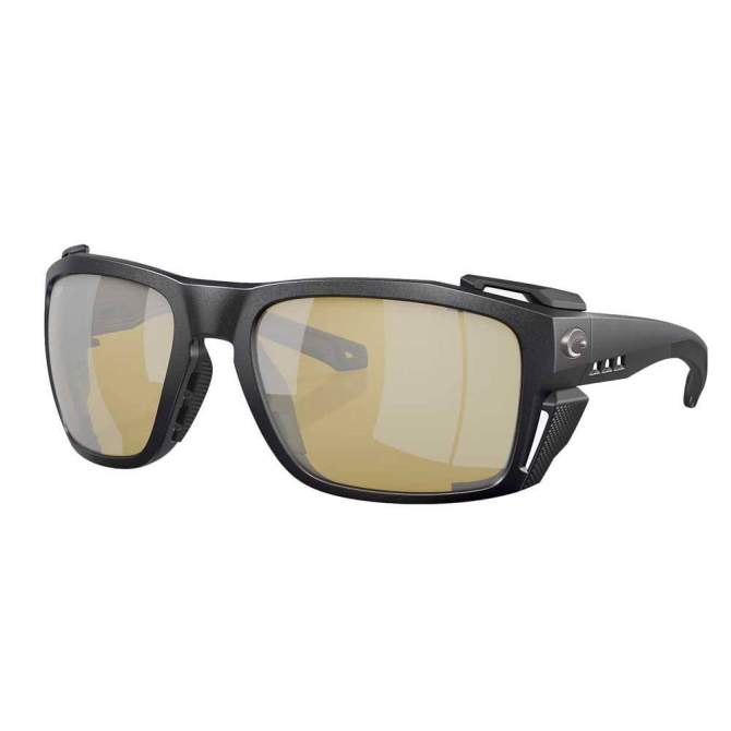 Costa King Tide 8 Sunrise Silver Mirror 580G, Black Pearl