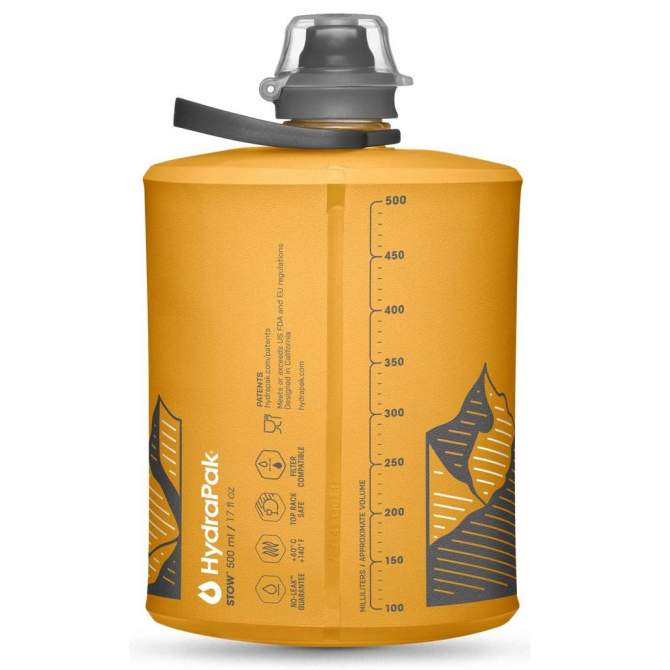HydraPak Stow 0,5L, жёлтый-горы
