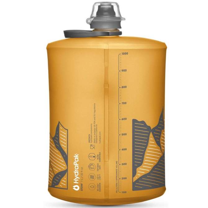 HydraPak STOW 1L, жёлтый-горы