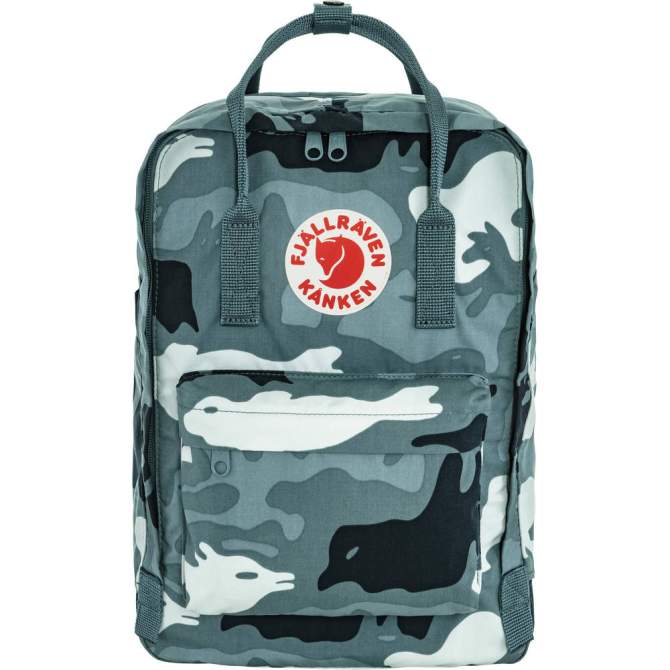Fjallraven Kanken Graphics Laptop 15L, Nimbus Blue-Hidden Animals