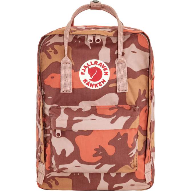 Fjallraven Kanken Graphics Laptop 15L, ChalkRose-Hidden Animals