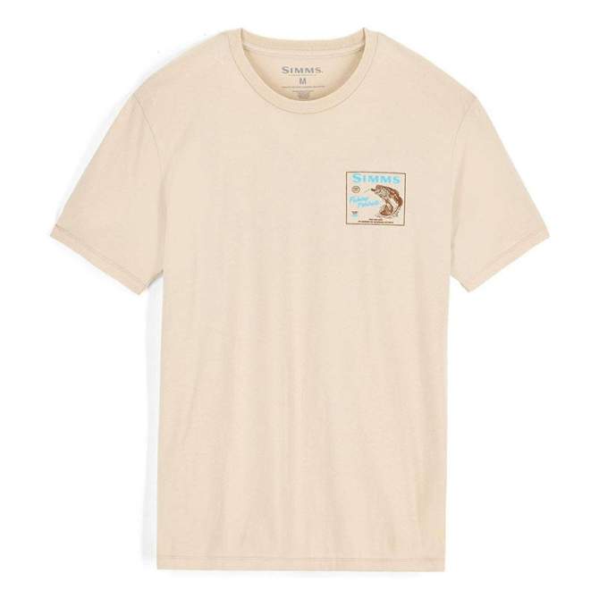  Simms Locals Bass Shop T-Shirt, Natural
