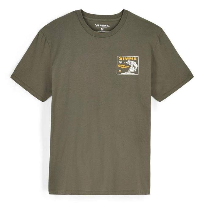 Simms Locals Bass Shop T-Shirt, Loden