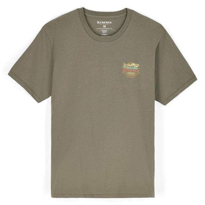 Simms Neon Draft T-Shirt, Army Green