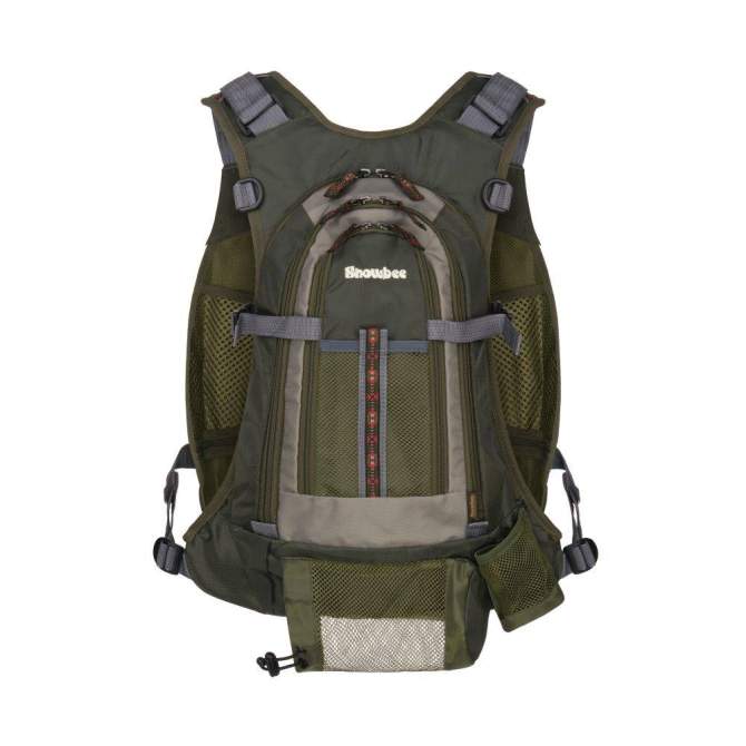 Snowbee Fly Vest With Backpack, Sage Green