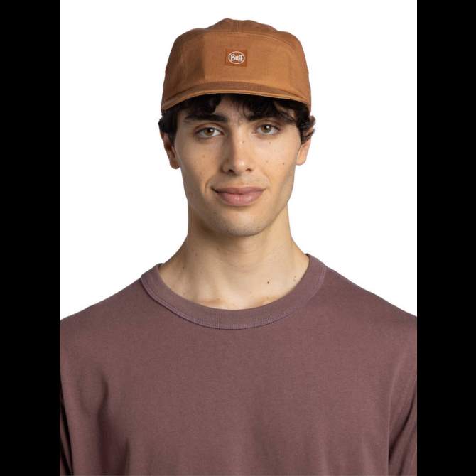 Buff 5 Panel Venture Cap, Solid Camel