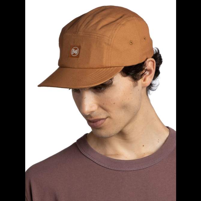 Buff 5 Panel Venture Cap, Solid Camel