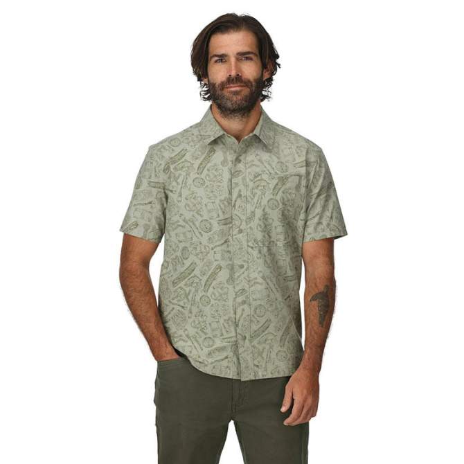 Simms Tailout SS Shirt, Camp Pale Pine