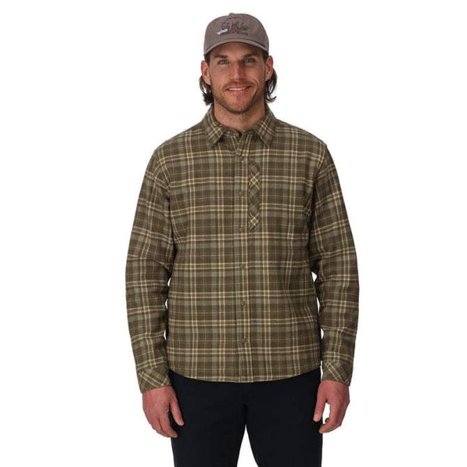 Simms ColdWeather Shacket, Schooner Plaid Loden