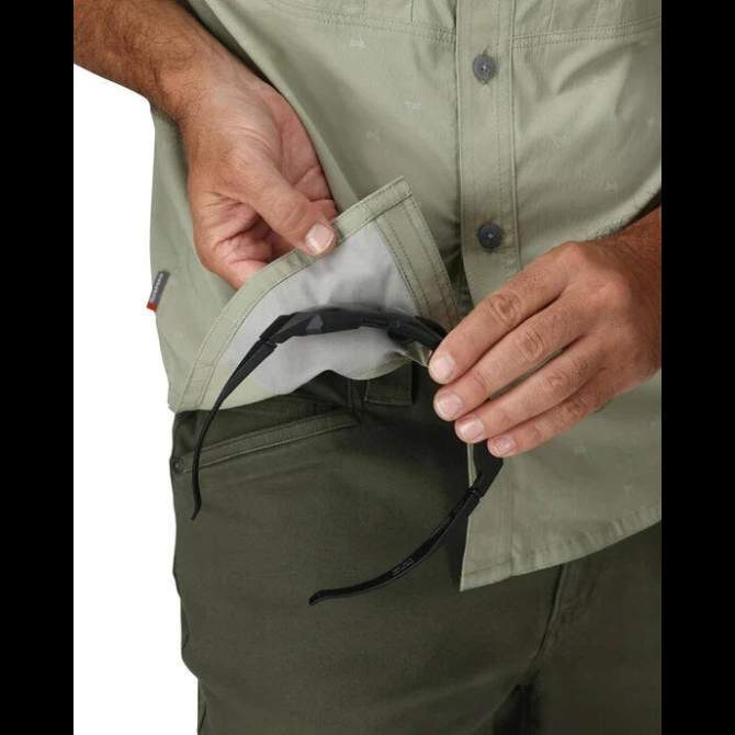 Simms Stone Cold SS Shirt, Fishtail Pale Pine