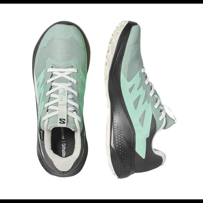 Salomon ALPHAGLIDE GTX W, Green M Asphalt-Clearly Aqua