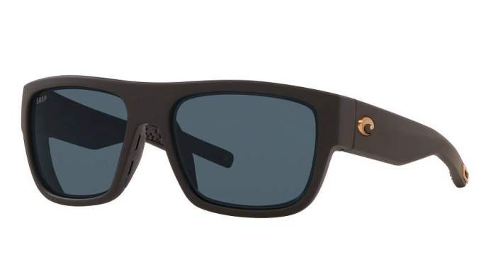 Costa Sampan Gray 580P, Matte Black Ultra Frame