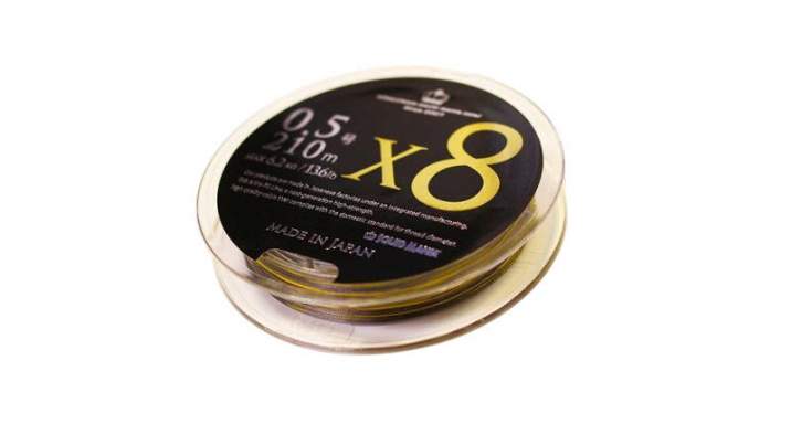 Squid Mania X8-PE 210m #0.5 Yellow-Green