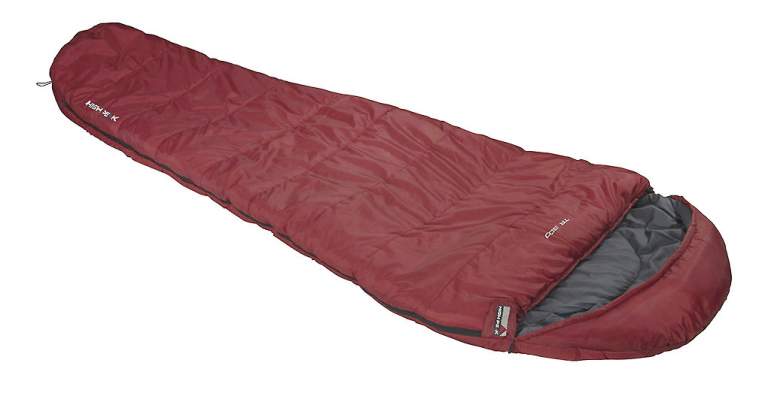 Спальный мешок High Peak TR 300, LEFT, красно-серый