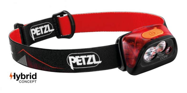 Фонарь налобный Petzl Actik Core, 450 lm, Red