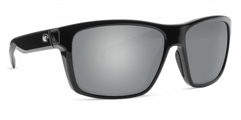 Очки Costa Slack Tide, Gray Silver Mirror 580P, Shiny Black Frame