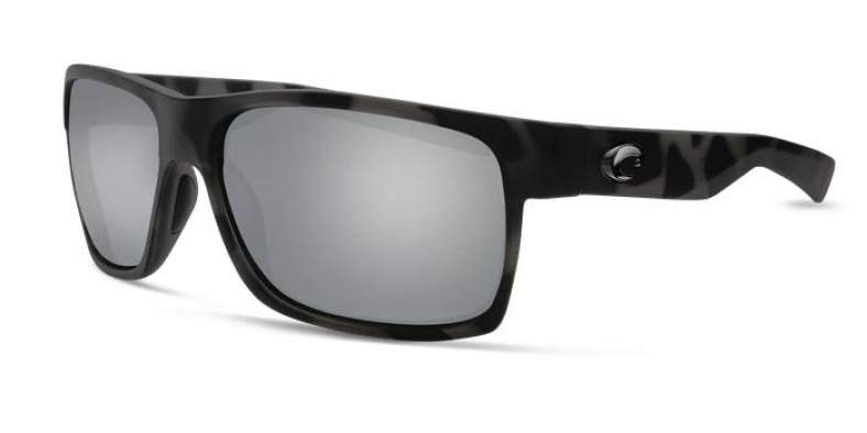 Costa Half Moon, Gray Silver Mirrow 580P, Ocearch Matte Tiger Shark Frame