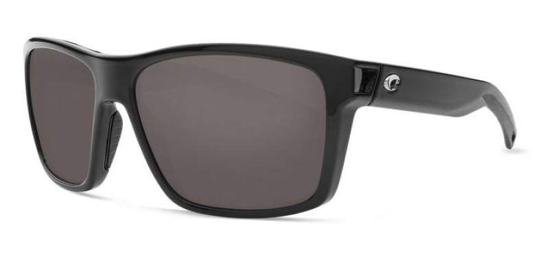 Costa Slack Tide, Gray 580P, Shiny Black Frame
