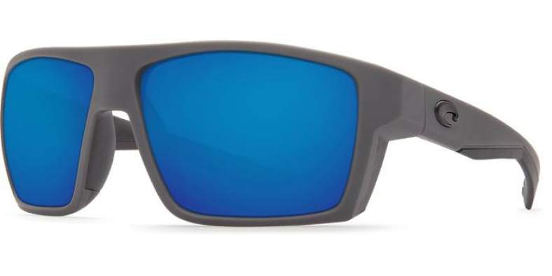 Costa Bloke, Blue Mirror 580P, Matte Gray+Matte Black Frame