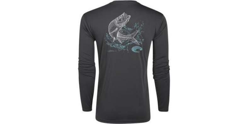 Купить Costa TECHNICAL TARPON LS SHIRT, Gray Costa TECHNICAL TARPON LS SHIRT, Gray