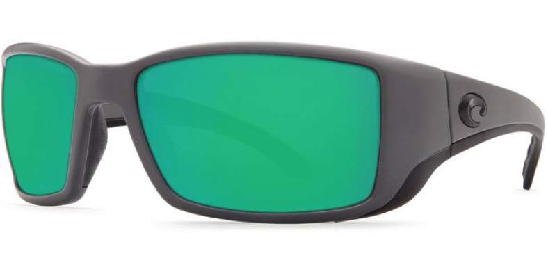 Costa Blackfin Green Mirror 580P, Matte Gray Frame