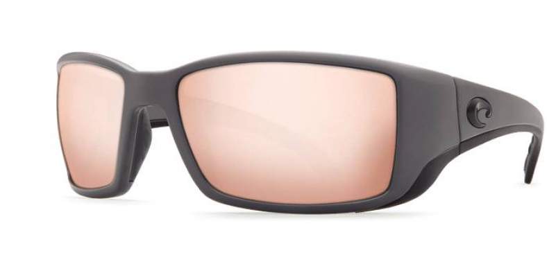 Costa Blackfin Copper Silver Mirror 580P, Matte Gray Frame