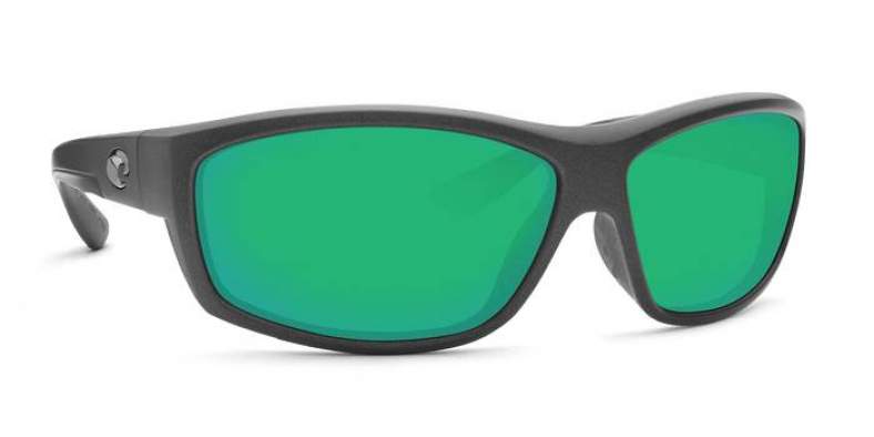 Costa Saltbreak Green Mirror 580P, Steel Gray Metallic Frame