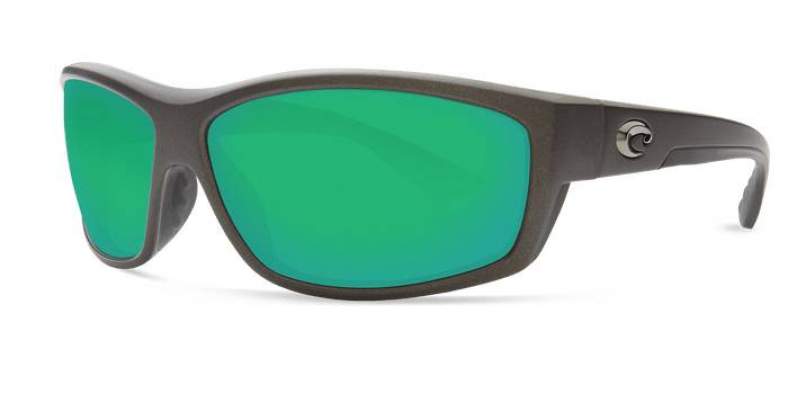 Costa Saltbreak Green Mirror 580P, Steel Gray Metallic Frame