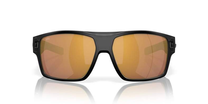 Costa Diego Gold Mirror 580G, Matte Black Frame